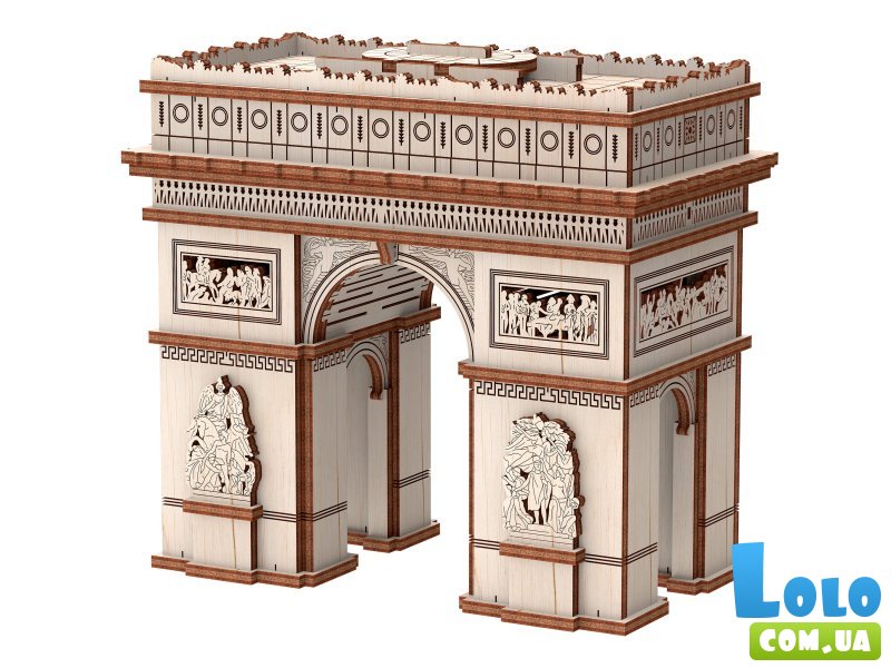 Деревянный механический конструктор Триумфальная арка, MR.PLAYWOOD (10408), 96 дет.