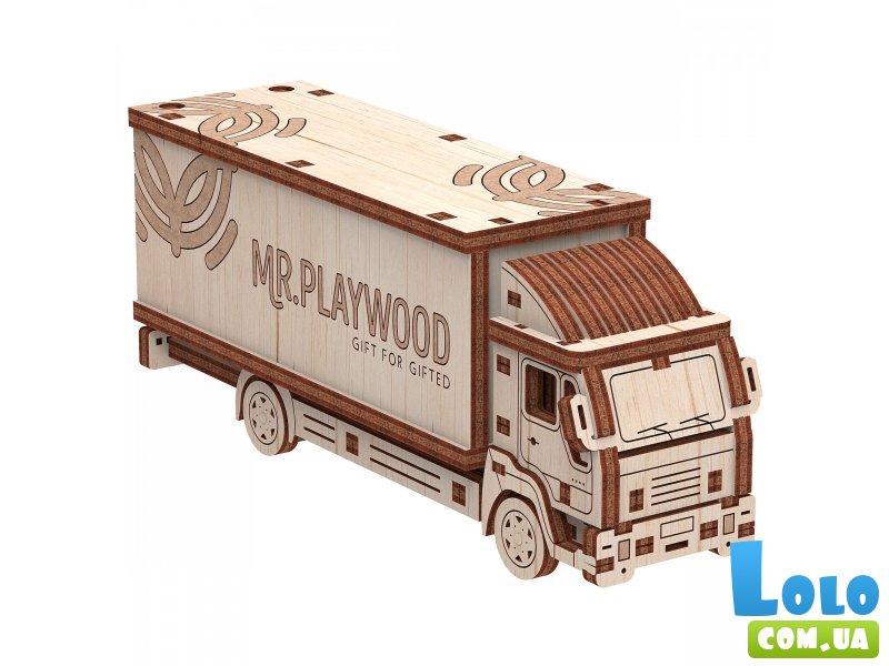 Деревянный механический 3D конструктор Грузовик, MR.PLAYWOOD (10109), 42 дет.