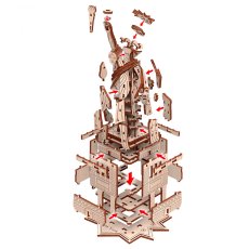 Деревянный механический конструктор Статуя Свободы, MR.PLAYWOOD (10413), 109 дет.