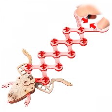 Деревянный механический 3D конструктор Лягушка, MR.PLAYWOOD (10501), 71 дет.