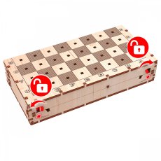 Деревянный механический 3D конструктор Шахматы, MR.PLAYWOOD (10901), 129 дет.