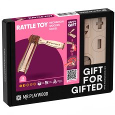 Деревянный механический 3D конструктор Трещотка, MR.PLAYWOOD (10502), 23 дет.