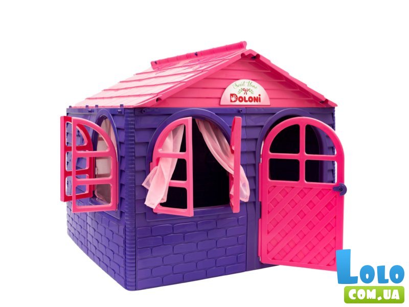 Детский домик со шторками, Doloni Toys