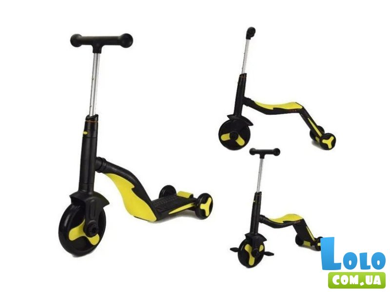 Детский самокат трансформер 3 в 1, Bambi