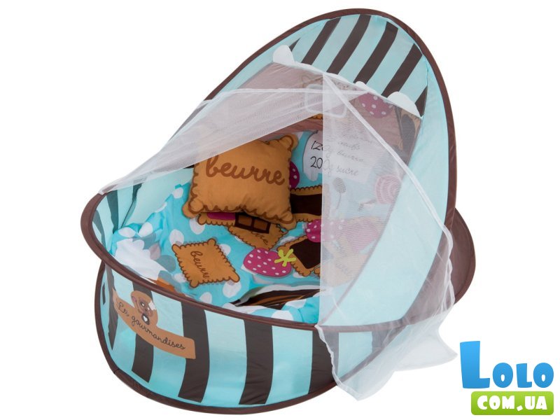 Коврик-манеж с подвесками (голубой)