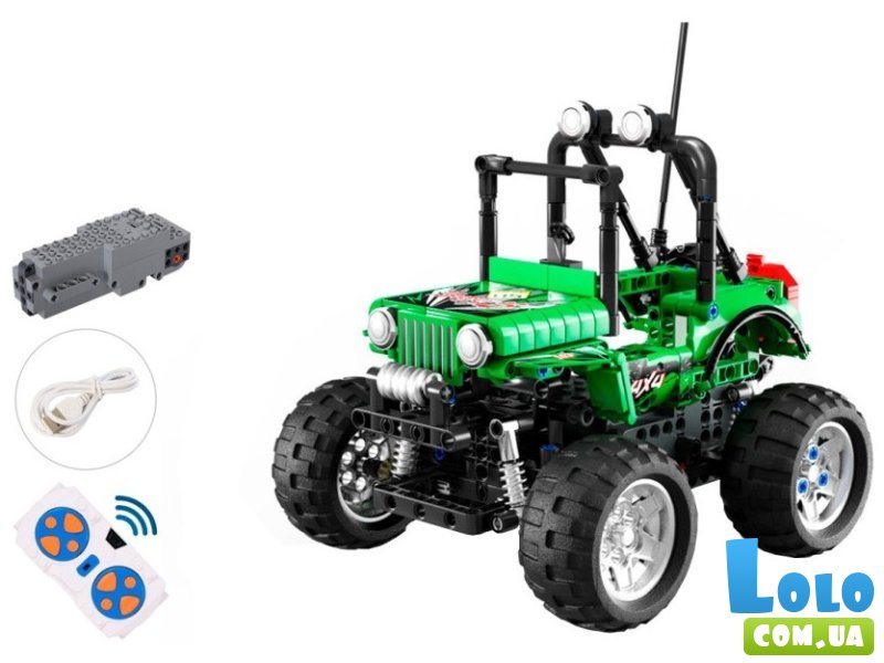 Конструктор на радиоуправлении Джип, Bambi (701904), 436 дет.