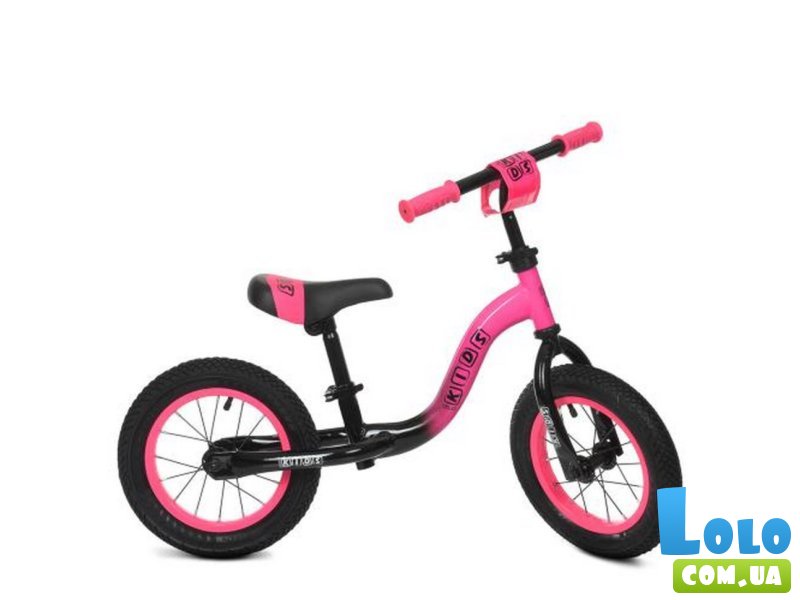 Беговел детский, Profi Kids (розово-черный)