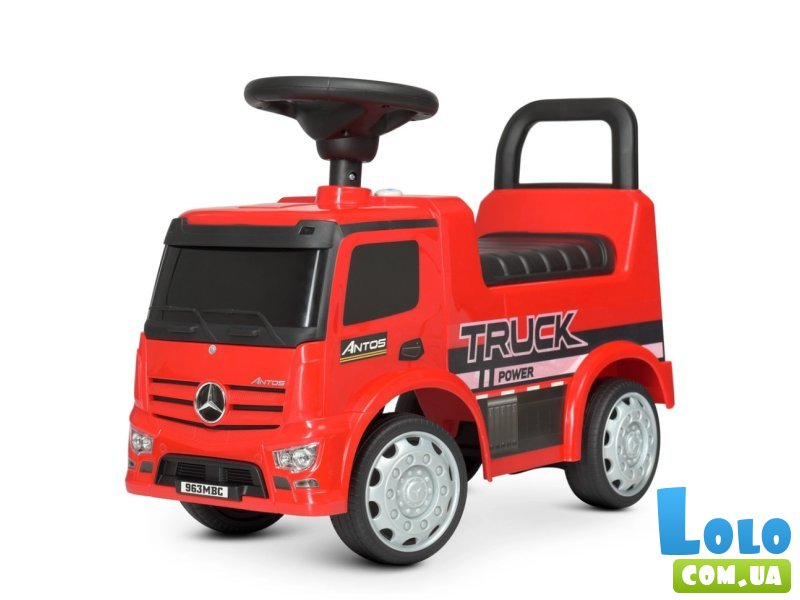 Автомобиль для прогулок - толокар Mercedes Truck, Bambi (красный)