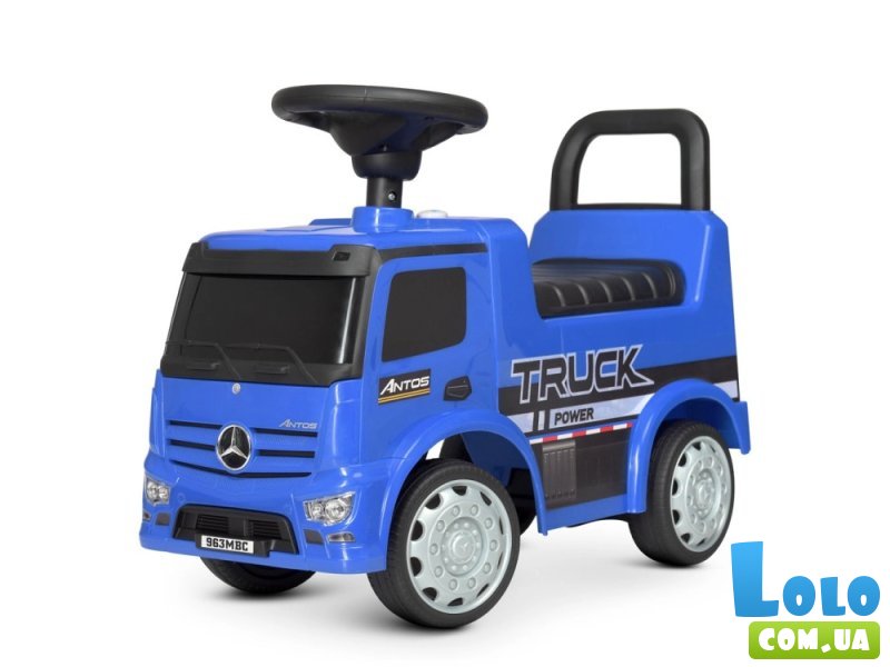 Автомобиль для прогулок – толокар Mercedes Truck, Bambi (синий)