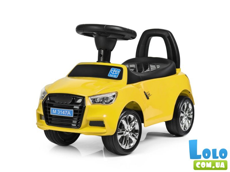 Автомобиль для прогулок – толокар BMW, Bambi (желтый)