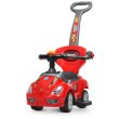 Автомобиль для прогулок – толокар с родительской ручкой, Bambi (красный)