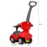 Автомобиль для прогулок – толокар с родительской ручкой, Bambi (красный)