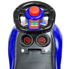 Автомобиль для прогулок – толокар с родительской ручкой, Bambi (синий)