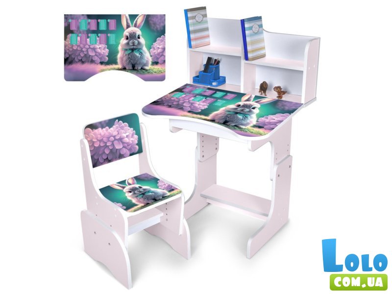 Детская парта со стулом Зайчонок, Bambi