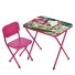 Столик со стулом Домашние животные, Bambi (малиновый)