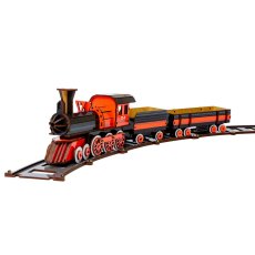 Деревянный 3D конструктор Поезд, PuzzleOk (Puz-00924), 231 дет.