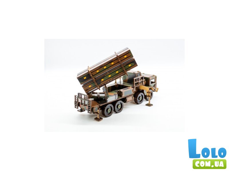 Деревянный 3D конструктор ЗРК Patriot, PuzzleOk (25220), 220 дет.