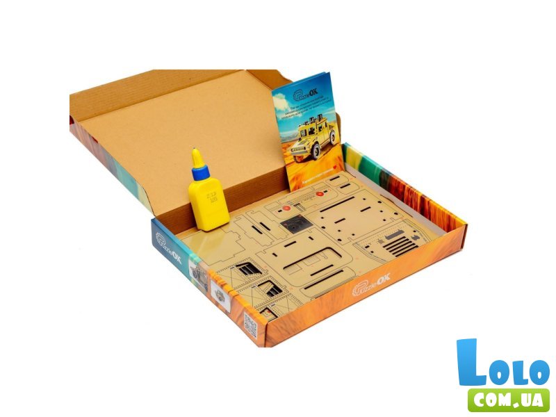 Деревянный 3D конструктор Humvee, PuzzleOk (Puz-00927), 100 дет.