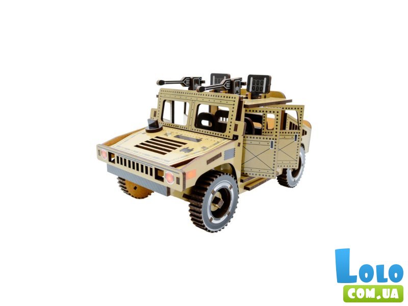 Деревянный 3D конструктор Humvee, PuzzleOk (Puz-00927), 100 дет.