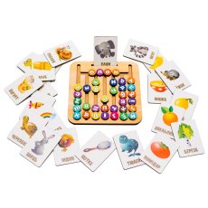 Деревянная игрушка Алфавит лабиринт, PuzzleOK