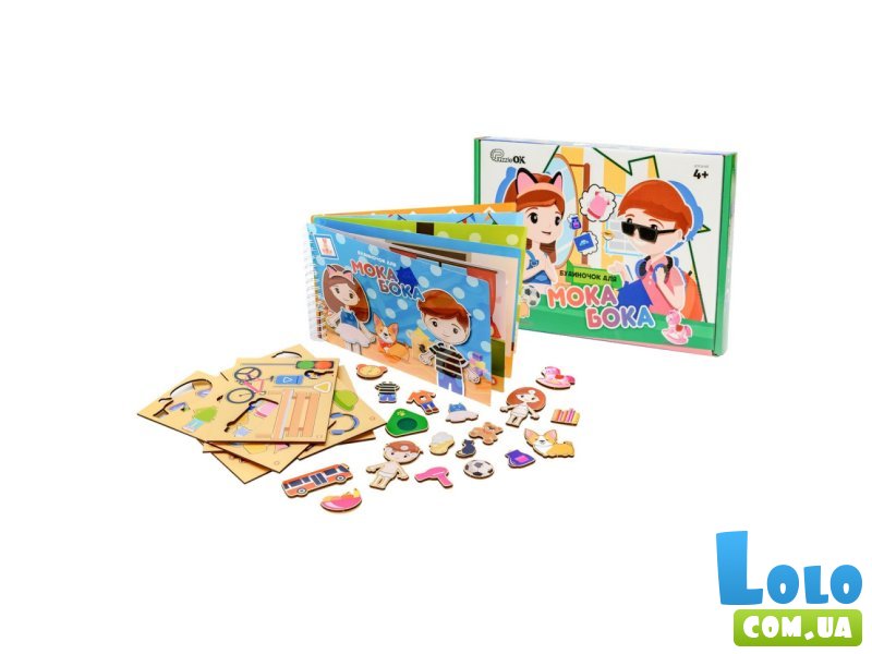 Настольная игра с наклейками Мока Бока Домик, PuzzleOk