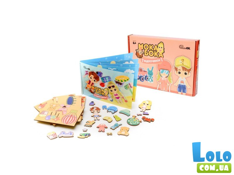 Настольная игра с наклейками Мока Бока Отдых, PuzzleOk