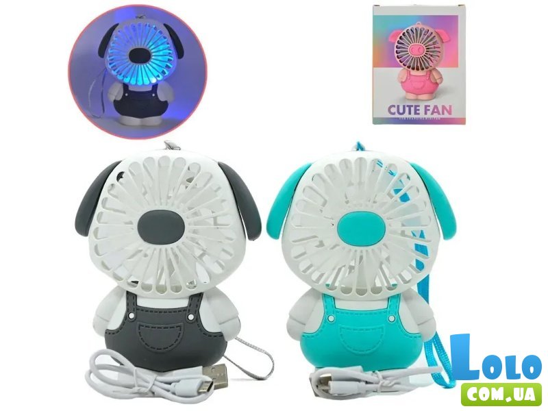 Вентилятор карманный Собачка (в ассортименте)