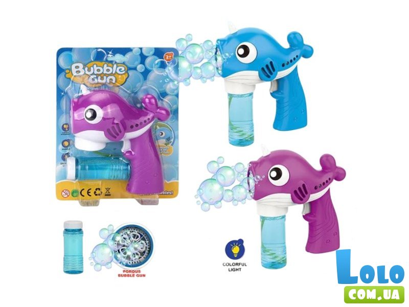 Пистолет с мыльными пузырями Рыбка (в ассортименте)