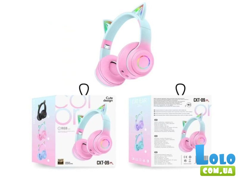 Наушники беспроводные Кошачьи ушки