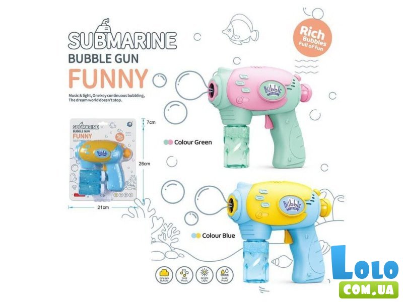 Пистолет с мыльными пузырями (в ассортименте)