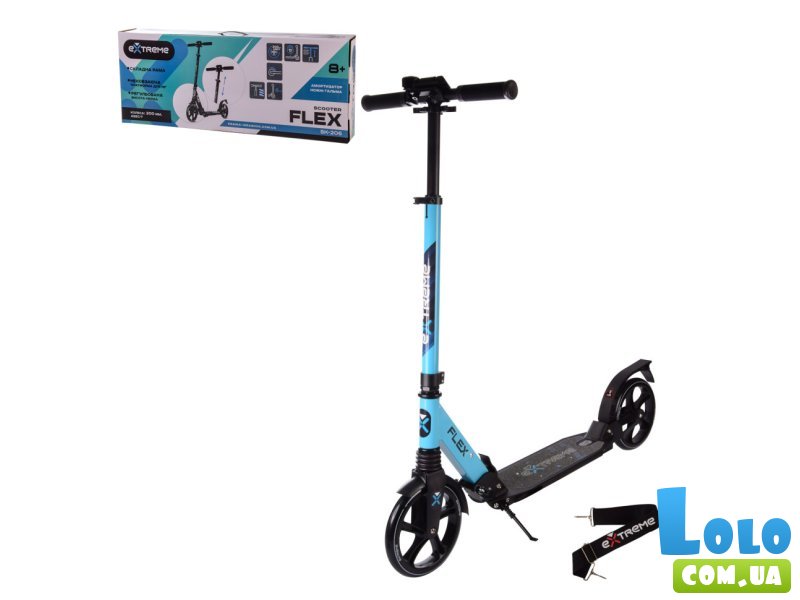 Самокат городской двухколесный Flex, Babmi (синий)