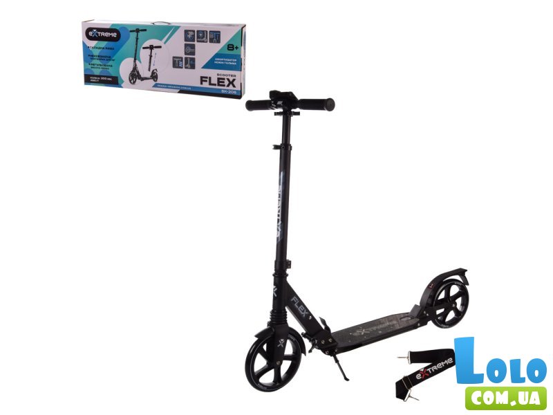 Самокат городской двухколесный Flex, Babmi (черный)