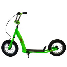 Самокат городской с надувными колесами, iTrike (салатовый)