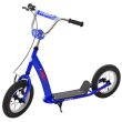 Самокат городской с надувными колесами, iTrike (синий)