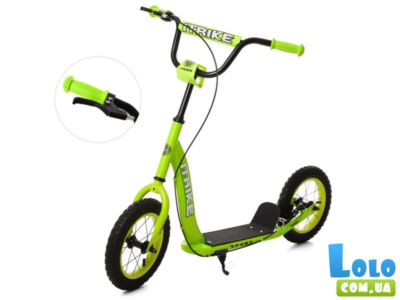 Самокат городской, iTrike (салатовый)