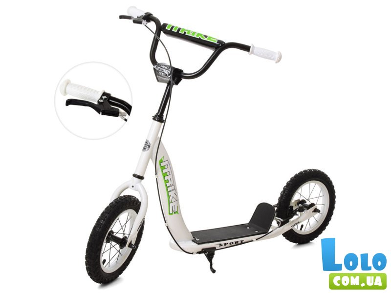 Самокат городской, iTrike (белый)