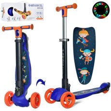 Самокат с принтом Maxi, iTrike (синий)