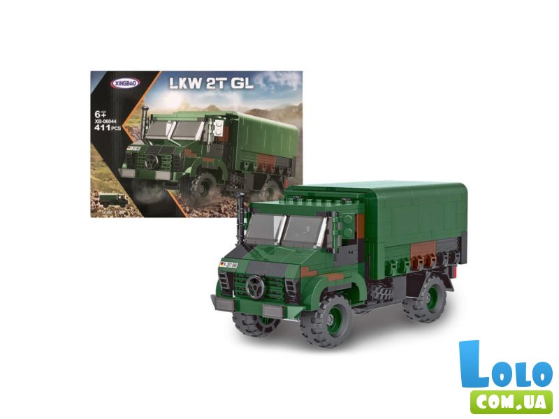 Конструктор Военный грузовик (XB-06044), 411 дет.
