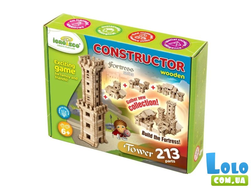 Конструктор Башня, Igroteco (900330), 213 дет.