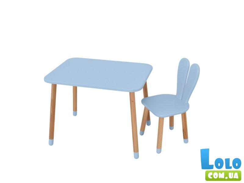 Детский стол со стулом, Bambi (голубой)
