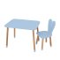 Детский стол со стулом, Bambi (голубой)