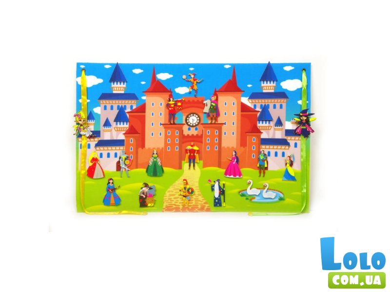 Коврик Замок принцессы с фигурками на липучках, Книжковий хмарочос
