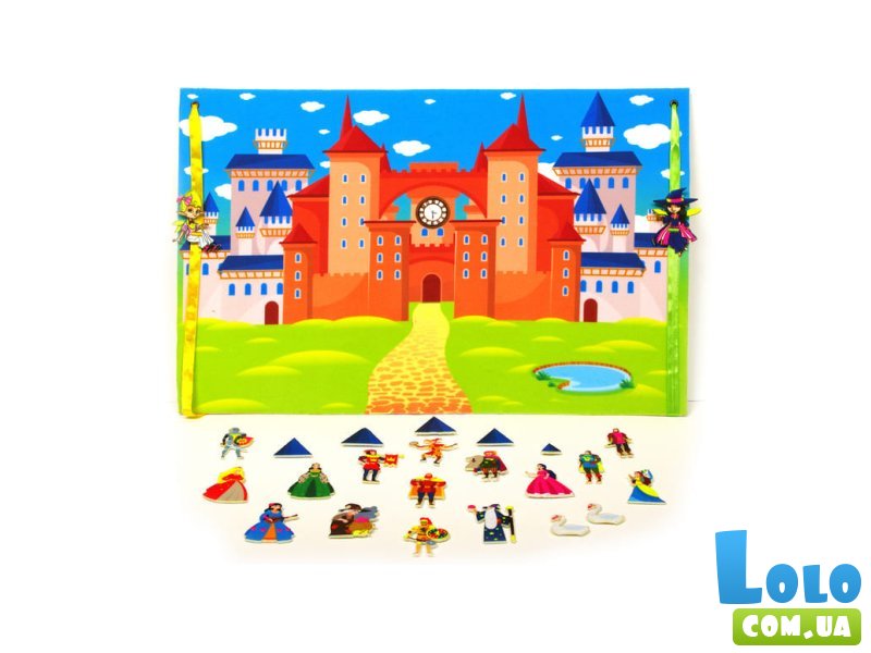 Коврик Замок принцессы с фигурками на липучках, Книжковий хмарочос