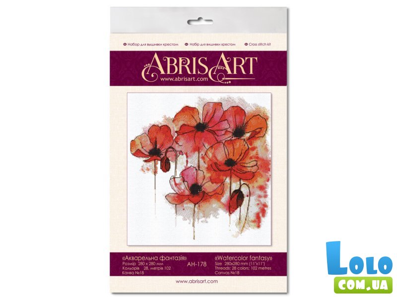 Набор для вышивания крестиком Акварельная фантазия, Abris Art