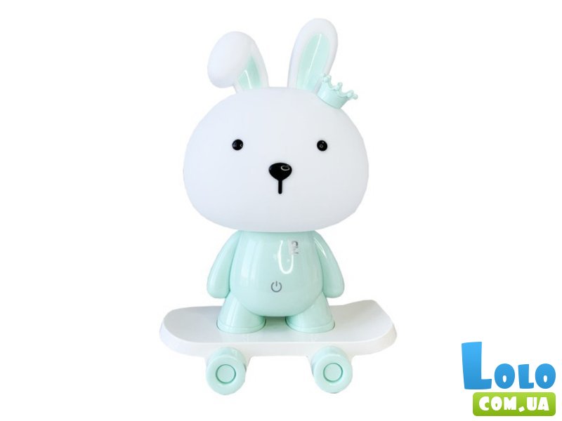 Ночник детский Зайчик на скейте, Mega Zayka (голубой)