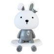 Ночник детский Зайчик на скейте, Mega Zayka (серый)