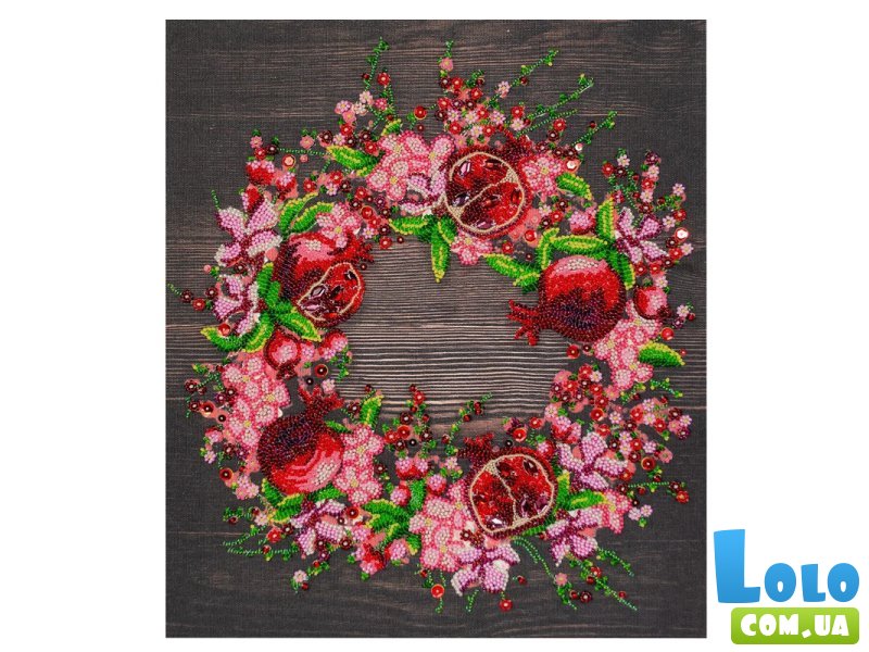 Набор для вышивки бисером Красные гранаты, Abris Art