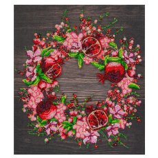 Набор для вышивки бисером Красные гранаты, Abris Art