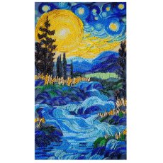 Набор для вышивки бисером Там за фонтаном, Abris Art