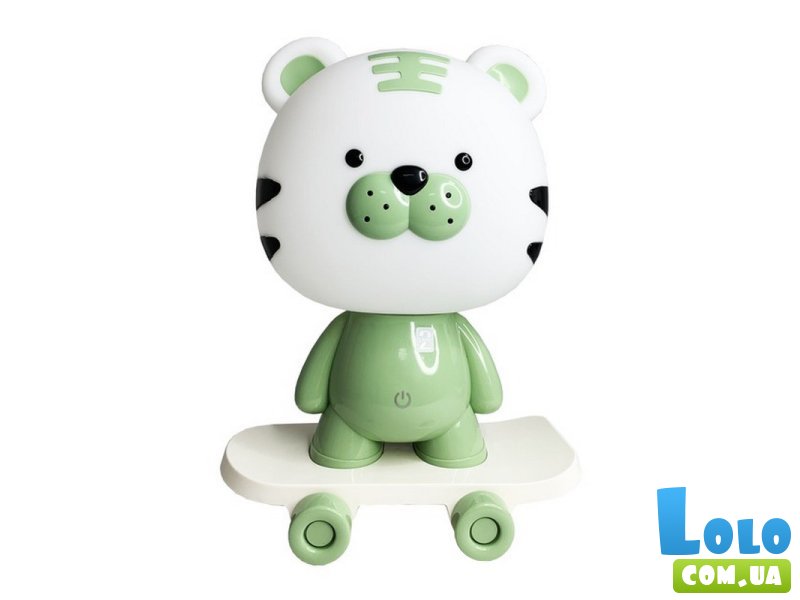 Ночник детский Тигр на скейте, Mega Zayka (зеленый)